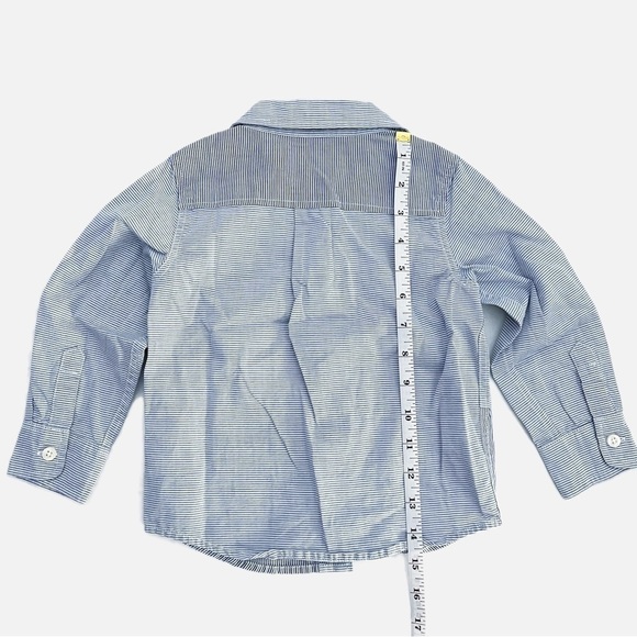 GAP Baby Gap Blue Striped Button-Down Shirt - Size 2 Years - Picture 6 of 8